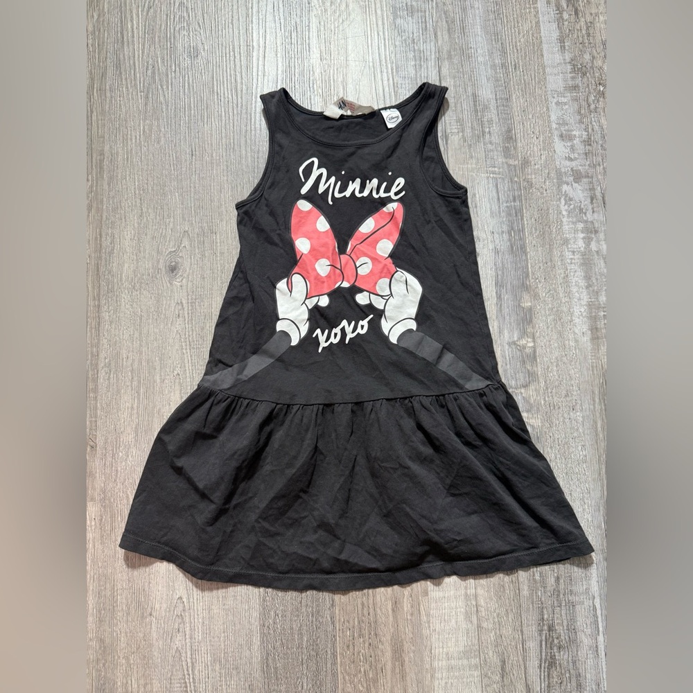 Disney Minnie Mouse Black and Pink Kids Dress